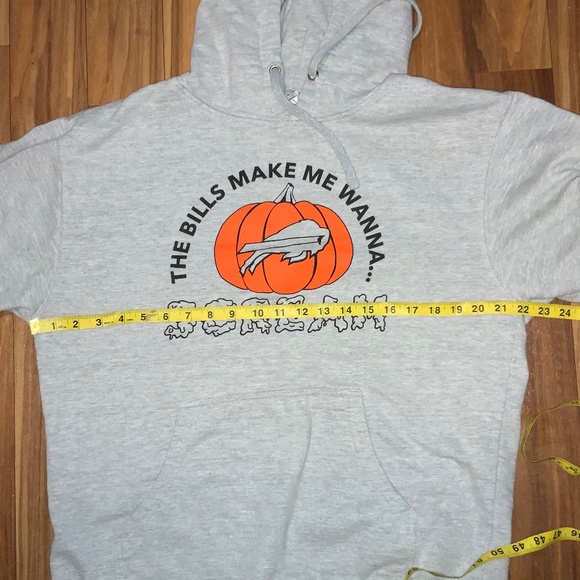 The Bills Make Me Wanna Scream Buffalo Bills Halloween Hoodie - Picture 3 of 6